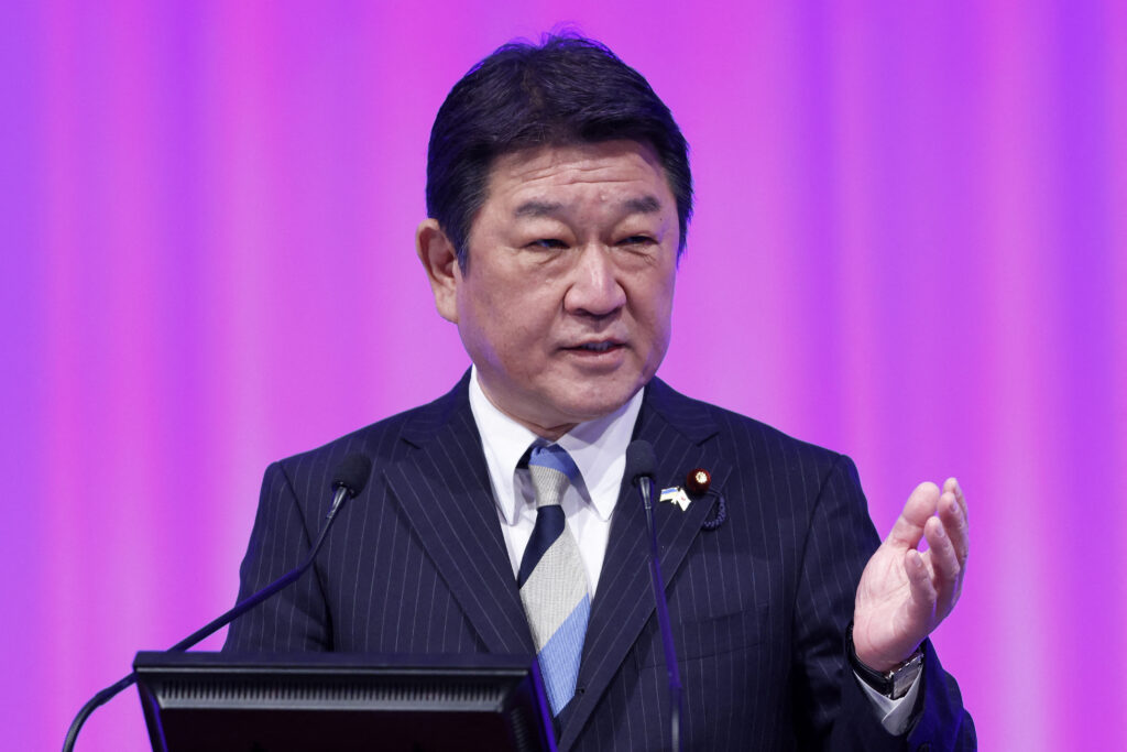 Motegi said he agreed with the US officials on the need to make a sharp distinction between areas where it is acceptable to have relations with China, and areas that are sensitive and require caution. (File/AFP)