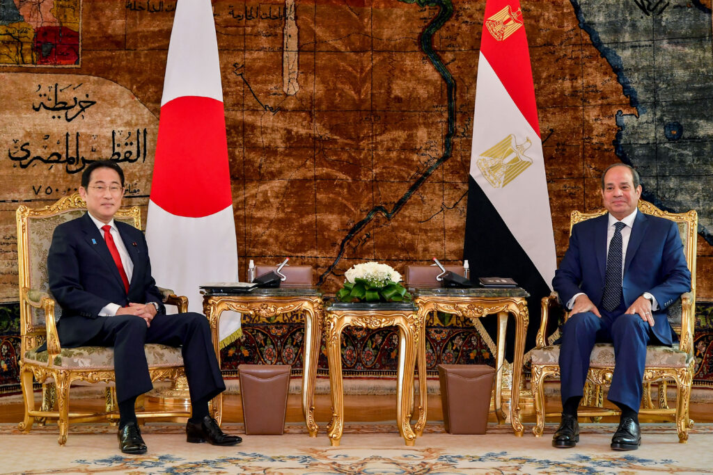 The two leaders also discussed regional affairs such as the Middle East Peace plan and the situation in Sudan. (AFP)