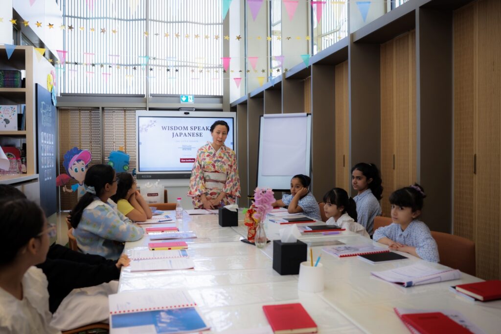 Participants in the 'Wisdom Speaks: Japanese' programme at House of Wisdom enjoy an immersive experience in Japanese culture, including traditional Ikebana flower arrangement, Taiko drumming performances, and a Matcha tea ceremony. (ANJP Photo)