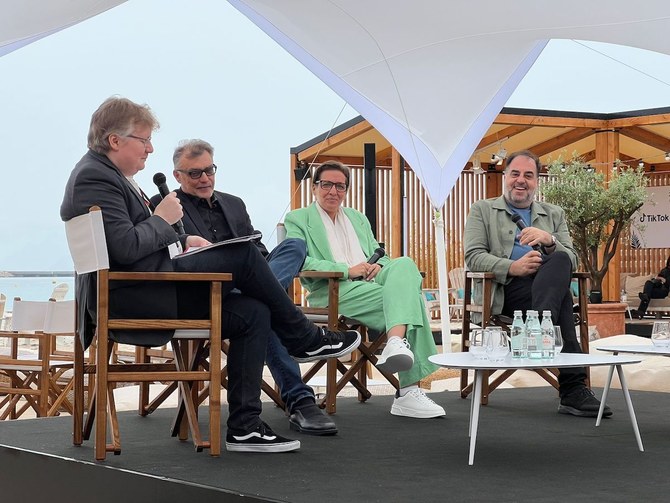 The panel took place at the 76th Cannes Film Festival. (Supplied)