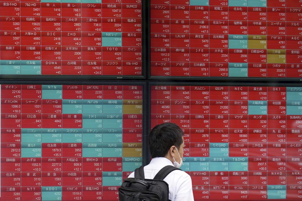 Tokyo Stock Exchange's broader Topix index rose 0.58% to close at 2,127.18. (AFP)
