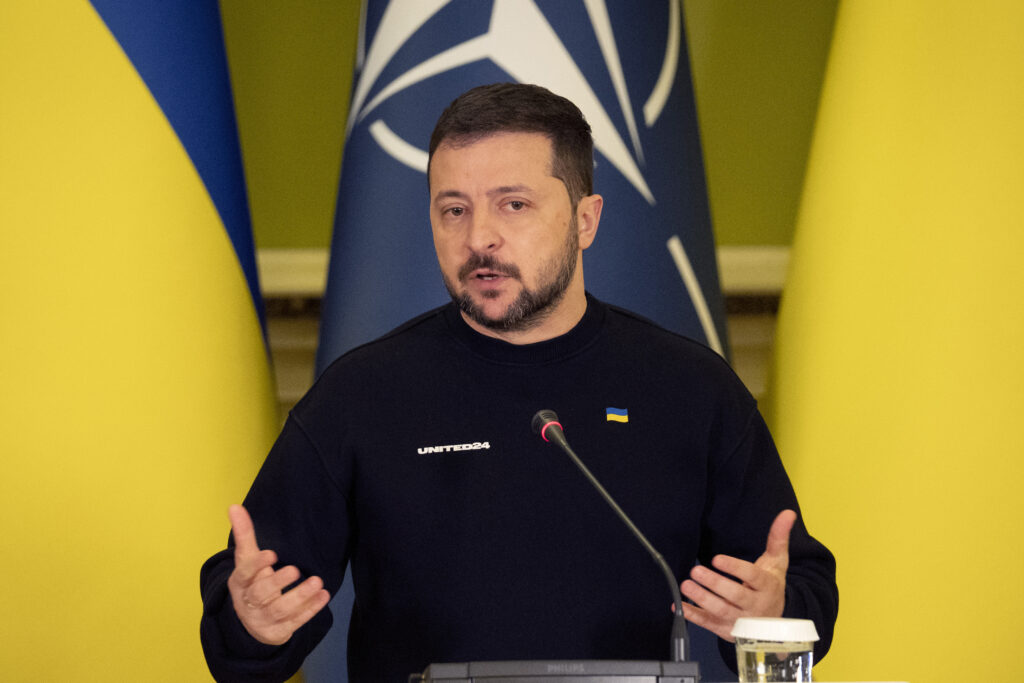 Ukrainian President Volodymyr Zelenskyy. (File/AP)