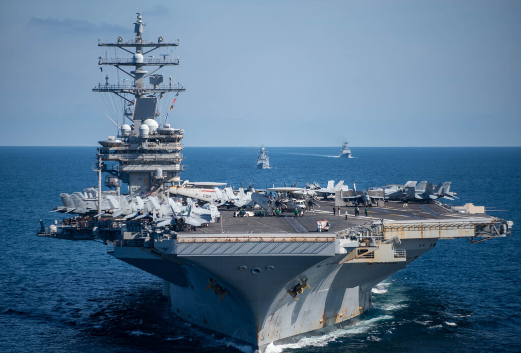 USS Ronald Reagan carrier. (AFP)