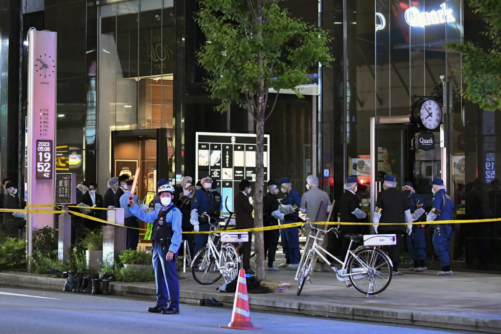 A man was arrested after a junior high school boy was stabbed in the stomach by a knife. (AFP)