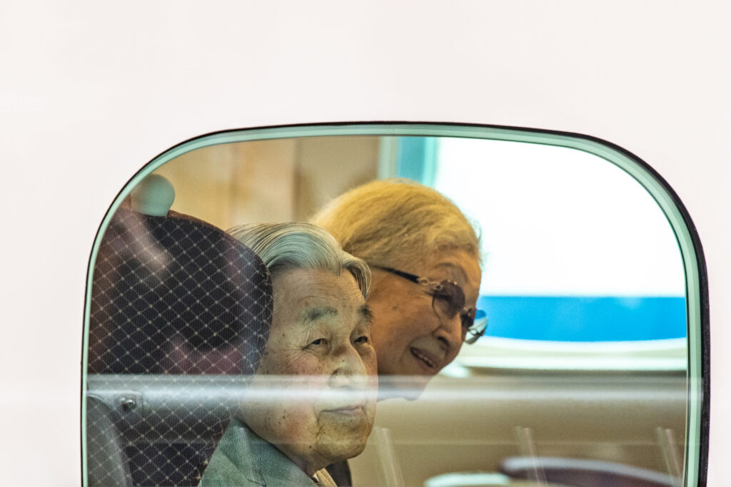 The former Emperor and Empress are on a five-day private trip that will also include the nearby prefecture of Nara. (AFP)