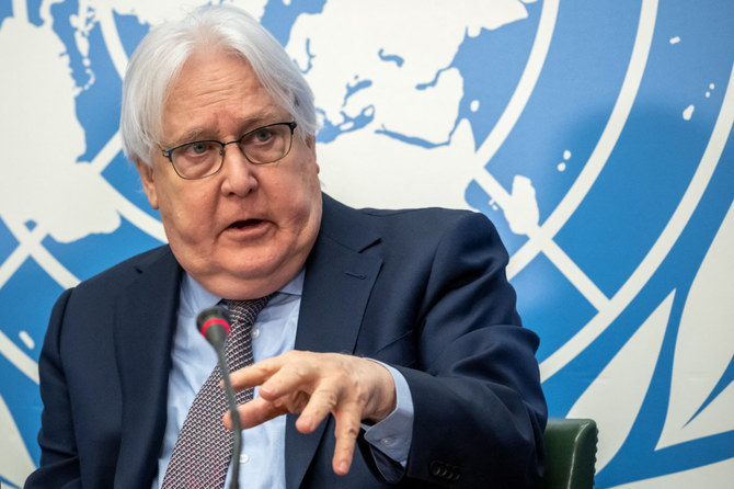 UN Emergency Relief Coordinator Martin Griffiths. (AFP)