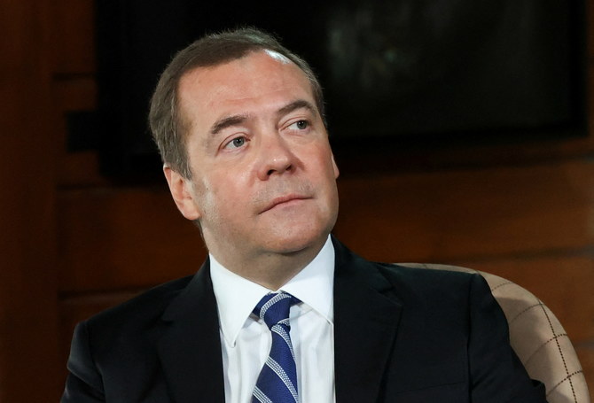 Russia’s ex-president Dmitry Medvedev on Wednesday called for the “physical elimination” of Ukraine’s president Volodymyr Zelensky. (Reuters/File Photo)