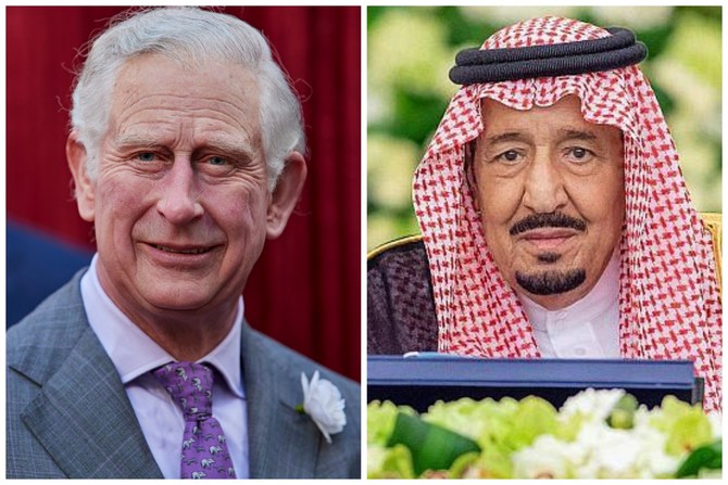 King Charles and King Salman. (FILE/AFP/SPA)