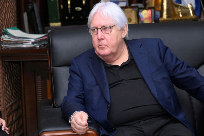 Martin Griffiths, United Nations Under-Secretary-General for Humanitarian Affairs and Emergency Relief Coordinator, looks on during a meeting in Port Sudan, Sudan May 3, 2023. (Reuters)