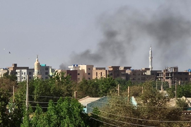 In this picture taken on May 7, 2023, smoke billows in Khartoum amid ongoing fighting between the forces of two rival generals.(AFP)