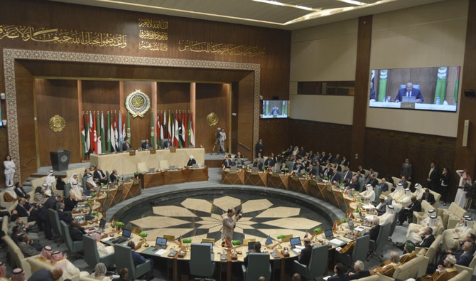 Delegates and foreign ministers of member states convene at the Arab League headquarters in Cairo, Egypt, Sunday, May 7, 2023. (AP/File)
