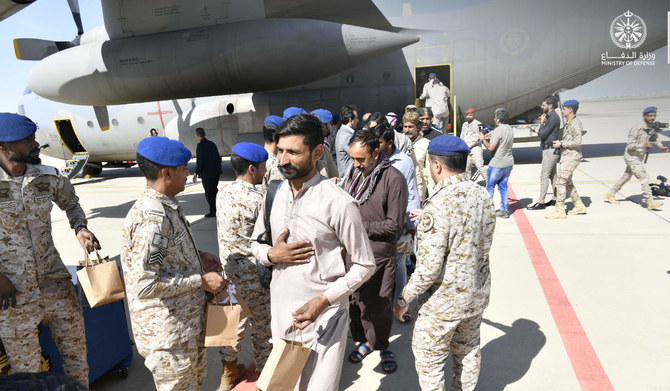 Saudi Arabia evacuated hundreds of people stranded due to violence in Sudan. (Twitter @modgovksa)