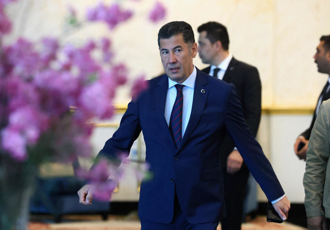 Sinan Ogan, presidential candidate of Turkiye’s right-wing nationalist Ata Alliance in the May 14 Turkish presidential elections, Ankara, Turkiye, May 15, 2023. (Reuters)