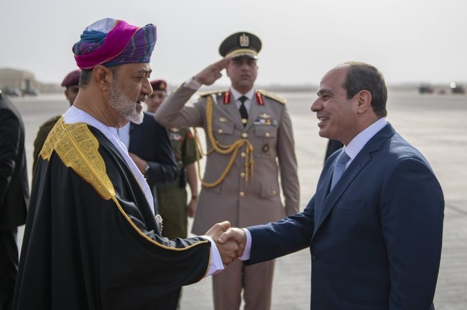 Oman's Sultan Haitham bin Tarik is scheduled to arrive to Egypt on Sunday and meet with President Abdelfattah El-Sisi. (File/Foreign Ministry of Oman)
