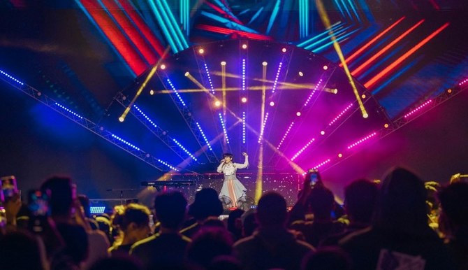 Japanese singer Mika Kobayashi played two concerts in Jeddah. (Supplied)