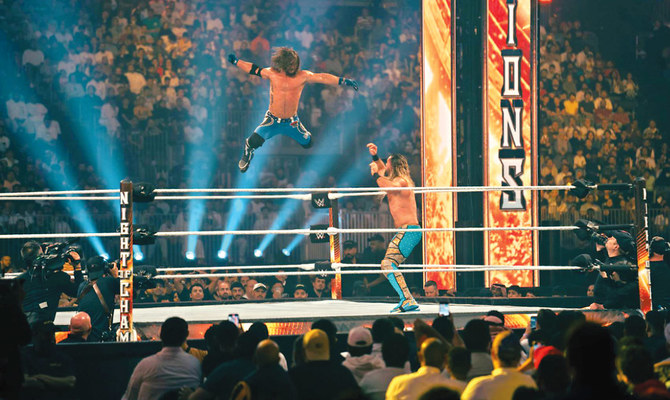 The Night of Champions in Jeddah had fans hanging from the rafters on Saturday and provided excitement from bell to bell. (AN photo by Abdulrahman bin Shalhoub)