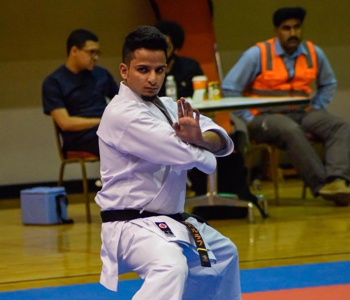 Last month, he faced perhaps his greatest challenge yet when he represented Saudi Arabia at a kata competition in Tokyo. (Supplied)