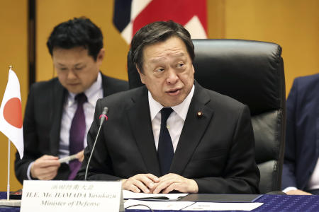 Japanese Defense Minister Yasukazu Hamada. (AP/file)