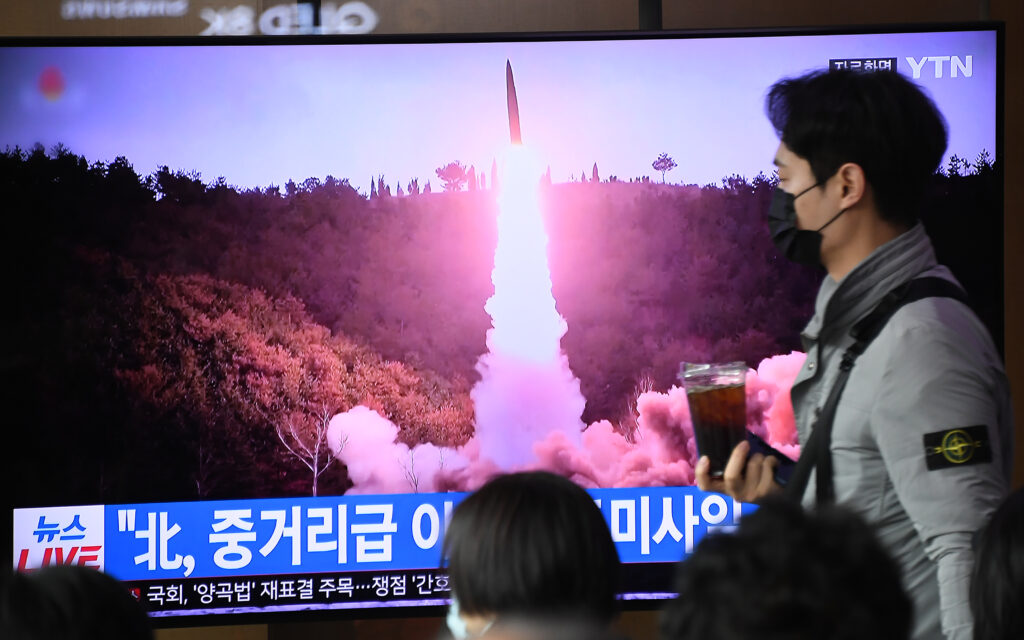 Japan's Defense Ministry also said that North Korea launched what may have been a ballistic missile. (AFP)