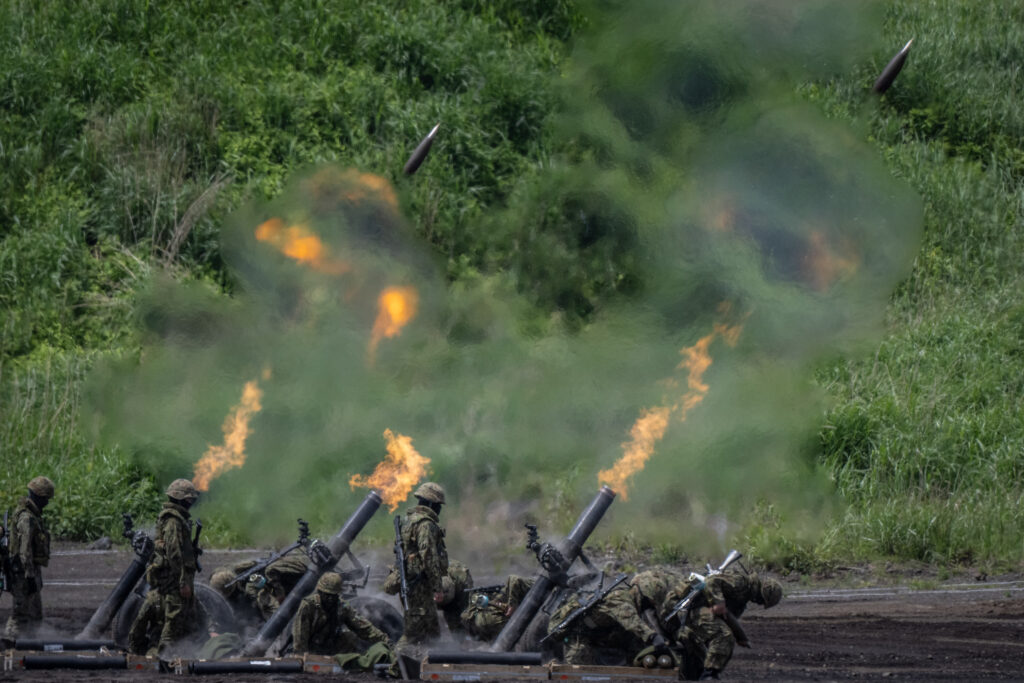 Some defense industry lobby groups are calling for allowing the country to export lethal equipment. (AFP)