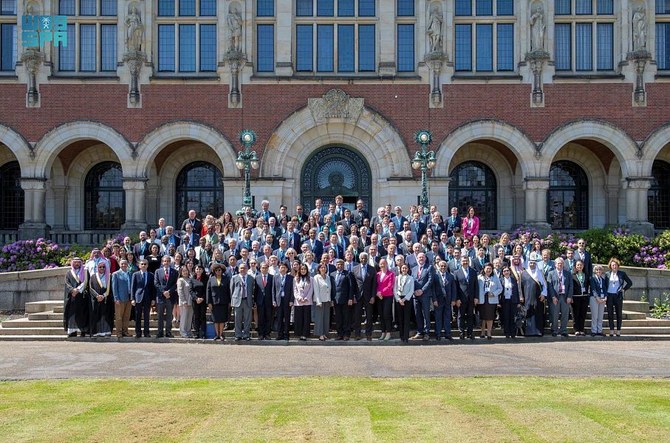 Saudi Arabia takes part in the 11th annual meeting of the Global Research Council in The Hague, The Netherlands. (SPA)