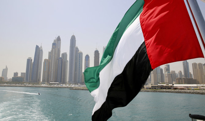 The UAE flag flies over a boat at Dubai Marina in Dubai, United Arab Emirates, on May 22, 2015. (Reuters/File)