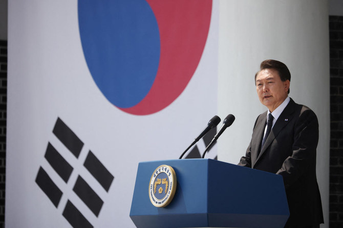 President Yoon Suk Yeol has been criticized by the South Korean opposition party for pursuing lopsided diplomacy toward the US alliance at the expense of relations with China, its top trading partner. (Reuters)