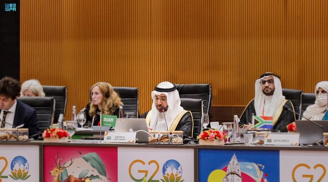 Yasser Fakih, general supervisor of the General Department of Research and Economic Visions at the Ministry of Economy and Planning, said that the Kingdom is committed to implementing collective measures to accelerate the UN’s Sustainable Development Goals. (SPA)
