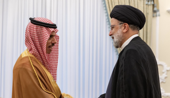 Prince Faisal also held a meeting with Iranian President Ebrahim Raisi during his visit. (AFP)
