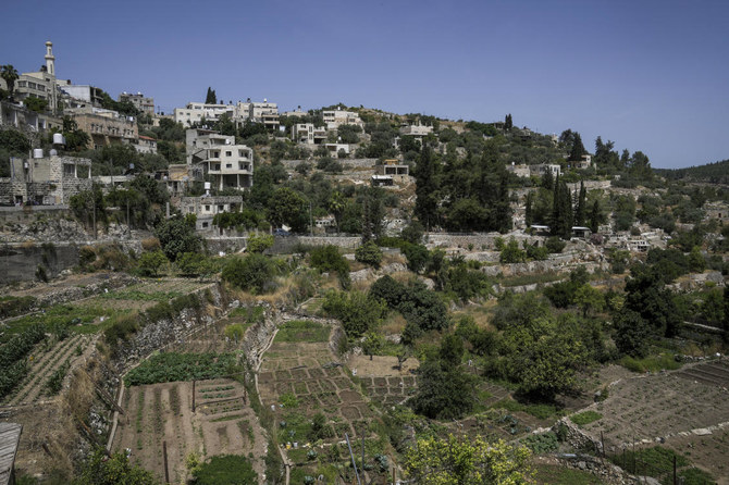 A view of the West Bank village of Battir, whose terraces are a UNESCO cultural landscape. (AP)