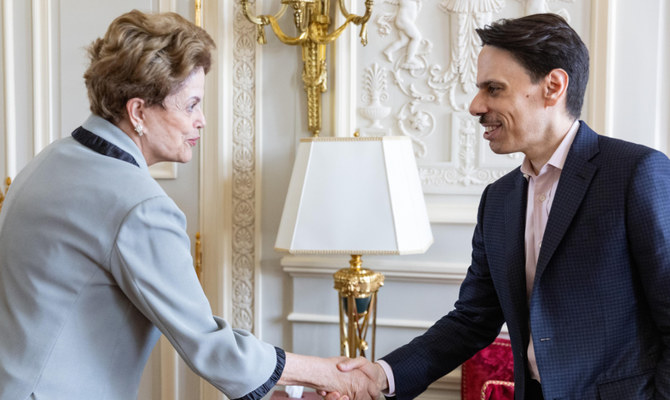 Dilma Rousseff receives Prince Faisal bin Farhan in Paris. (Supplied)