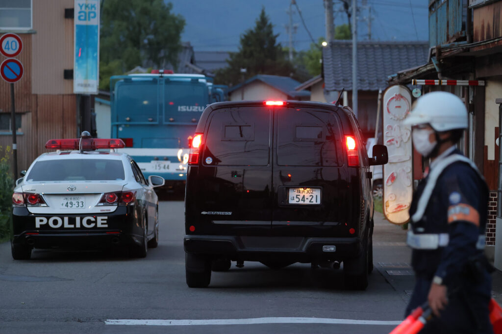 The 31-year-old man arrested over Thursday's fatal stabbing and shooting incident in Nakano, Nagano Prefecture, central Japan, is known to have received permission from the local authority to possess four guns. (AFP/file)