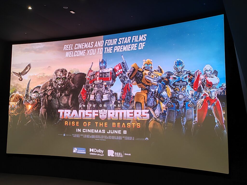 The latest movie of the Transformers franchise based on Hasbro's Transformers toy line premiered in Dubai at Reel Cinemas, attended by the fans of the series.