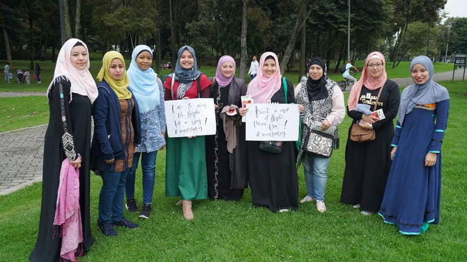 Muslim women in Colombia raise awareness about Islam in South America, where cases of harassment, particularly targeting female adherents of the faith in Brazil, are on the rise. (Supplied)