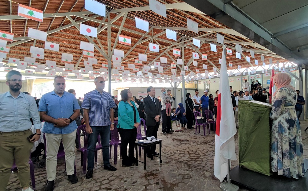 Ambassador MAGOSHI Masayuki attended the project’s hand-over ceremony at the Medical Village Dispensary in Bar Elias, in the presence of Abdul Rahman Ahmad Darwiche, Vice President of URDA, and Ms. Jihan Kaisi, Executive Director of URDA. (Supplied)