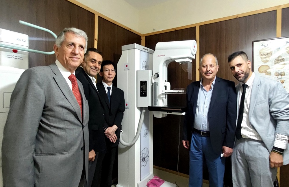 Japan provided advanced medical equipment to Al Nadwah Social and Cultural Club’s medical dispensary in Aley, Lebanon. (Supplied)