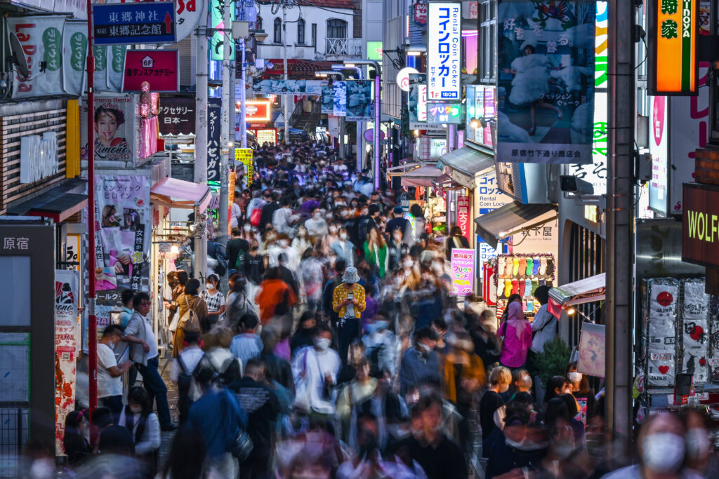 Japan's population peaked in 2008 and has declined since then because of its low birth rate, which hit a record low last year. (AFP)