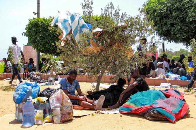 Hundreds of migrants from sub-Saharan countries have fled or been forced out of Tunisia’s port city of Sfax after racial tensions flared. (AFP)