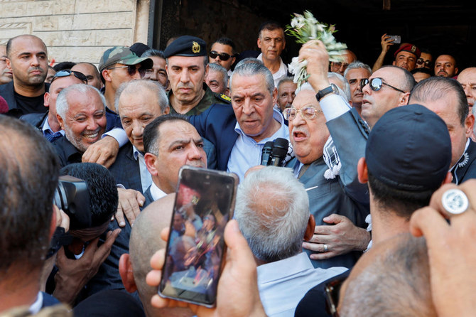 Palestinian president visits Jenin refugee camp after devastating Israeli military raid. (AP)