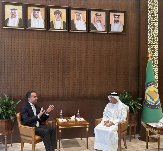 The first EU special representative for the Gulf region, Luigi Di Maio, began his Riyadh visit with a meeting with Jasem Albudaiwi, secretary-general of the GCC. (GCC)