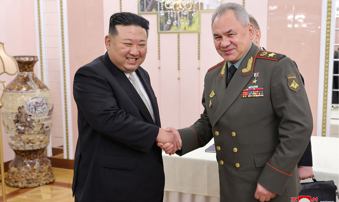 North Korean leader Kim Jong Un meets with Russia's defense minister Sergei Shoigu, July 26, 2023 in this image released by North Korea's Korean Central News Agency. (Reuters)