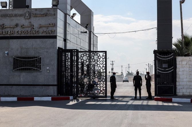 Rafah border crossing with Egypt in the southern Gaza Strip, as a delegation from Gaza's Hamas rulers travels to Egypt for talks.(AFP)