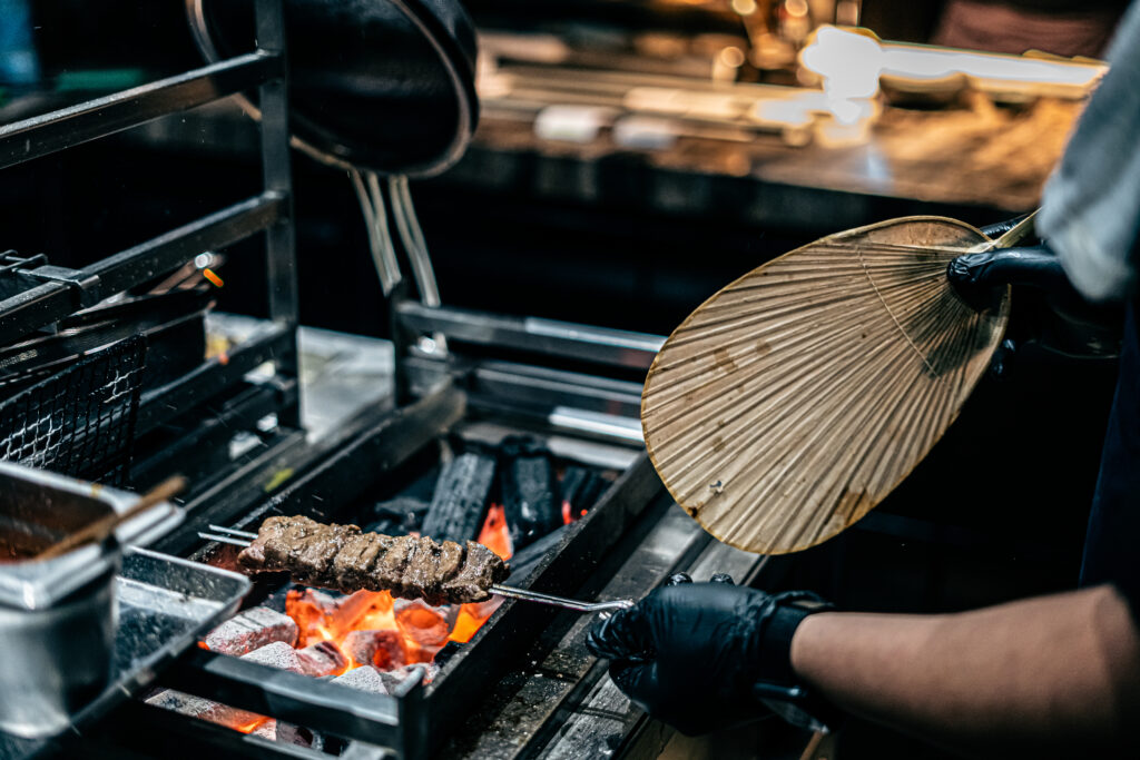 Japanese Robata-style cooking at Robata. (AN Photo: Huda Bashatah)