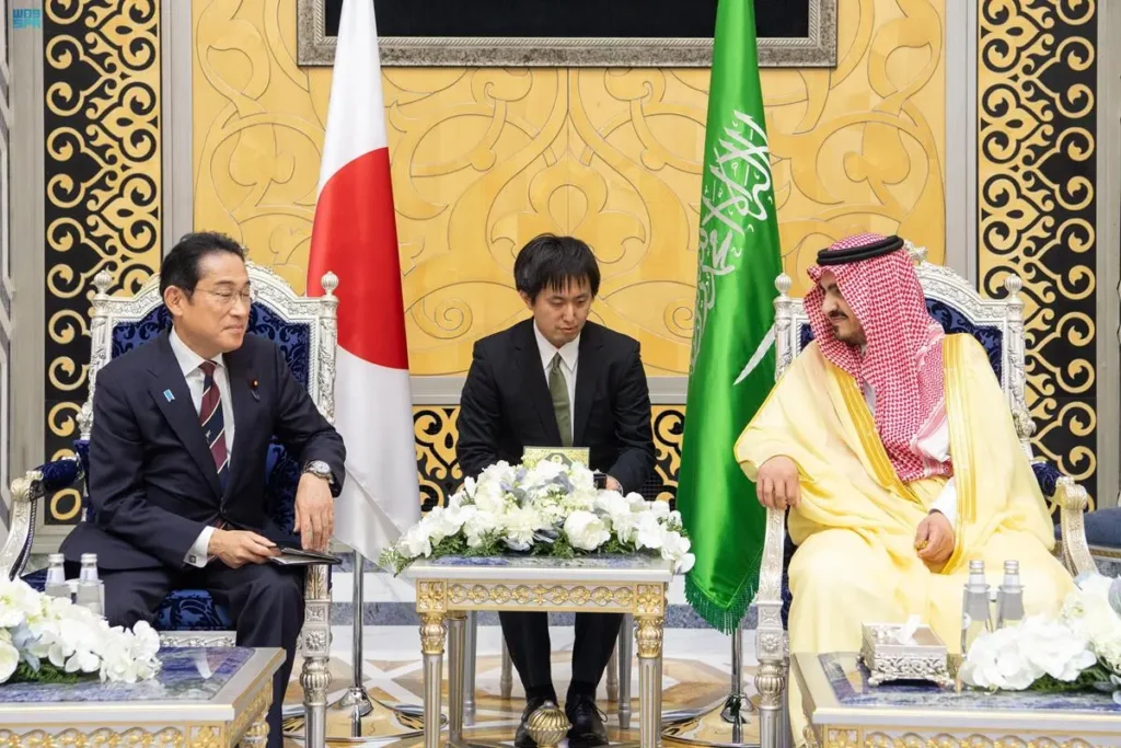 Kishida will take part of the Japan-Saudi Arabia Summit meeting. (SPA)