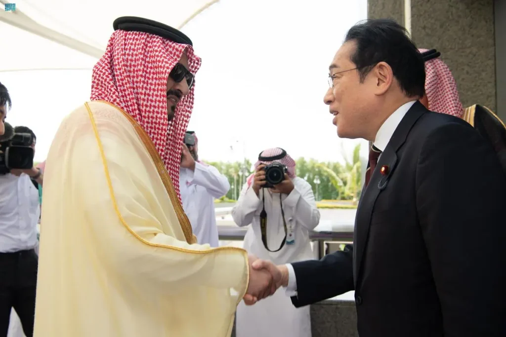 Kishida will take part of the Japan-Saudi Arabia Summit meeting. (SPA)