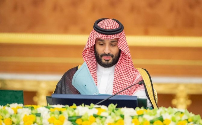 Crown Prince Mohammed bin Salman chaired the weekly session of the Council of Ministers. (SPA)