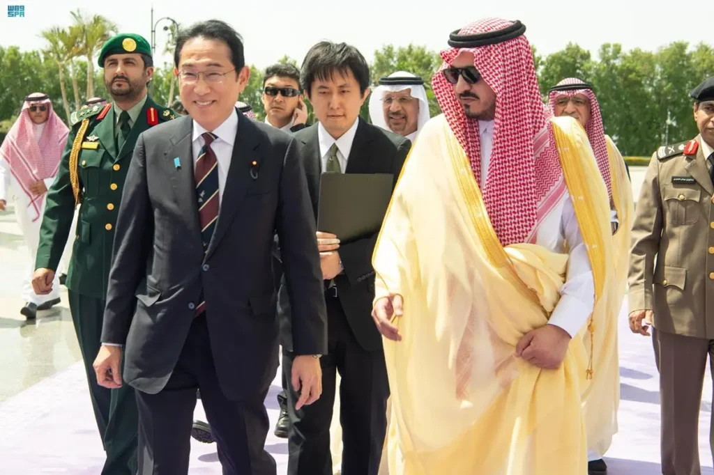 Kishida will take part of the Japan-Saudi Arabia Summit meeting. (SPA)