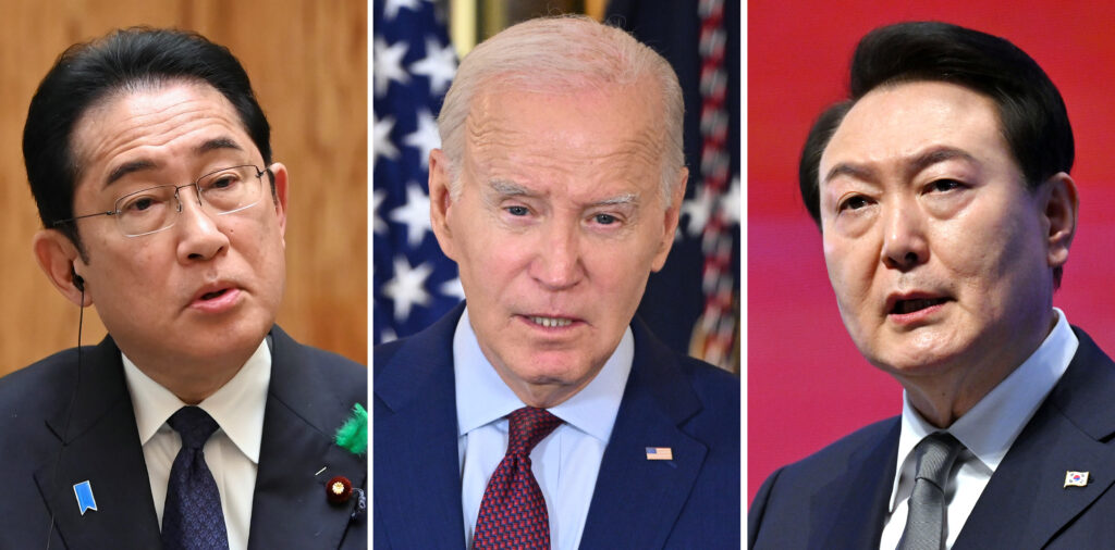 The leaders are also expected to agree to routinely hold joint missile defense and other exercises among the Japanese Self-Defense Forces and the U.S. and South Korean militaries. (AFP)