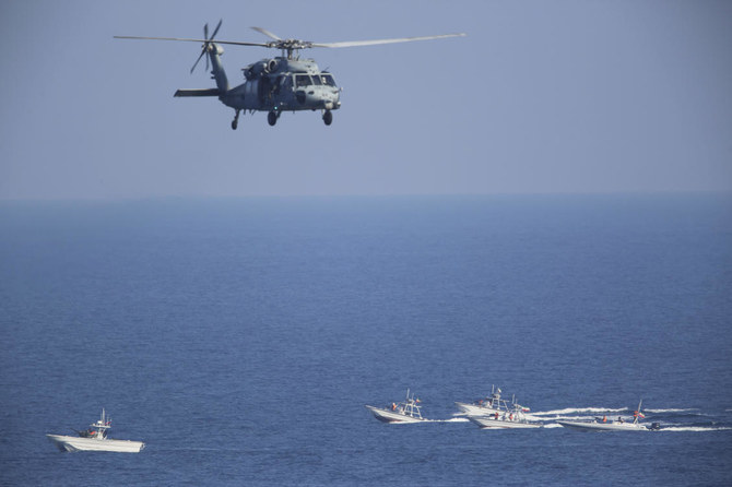 Ships, drones and missile units took part in Iran's latest drill. (File/AP)