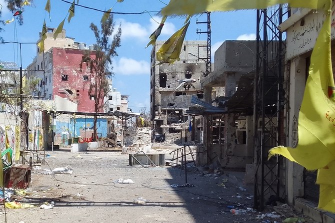 A street at the Ein El-Hilweh camp in Lebanon's southern coastal city of Sidon. (AFP/File)